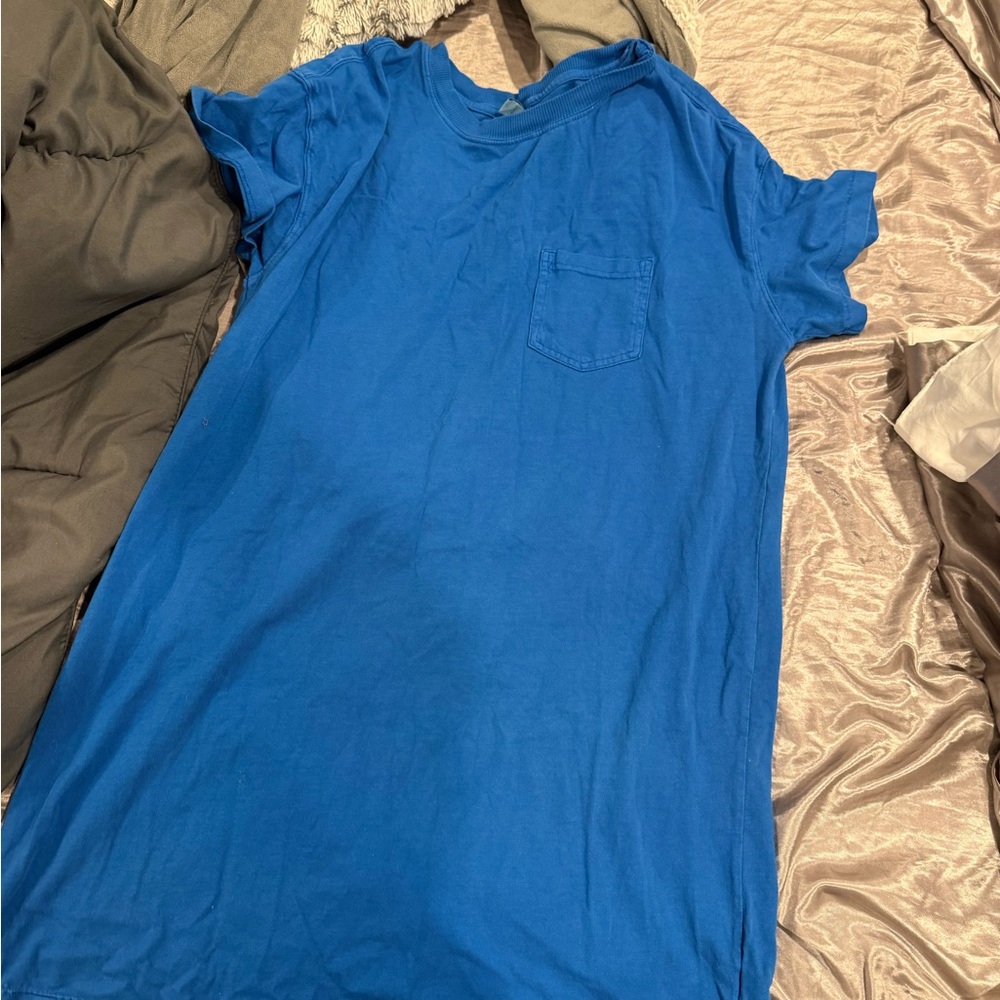 Old Navy Blue Short Sleeve T-shirt Dress